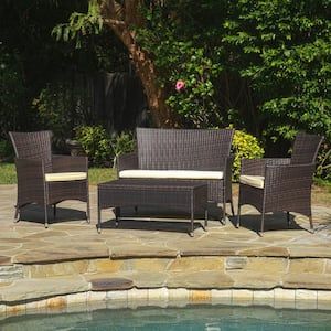 Noble-House-Malta-Multibrown-4-Piece-Plastic-Patio-Conversation-Set-with-White-Cushions