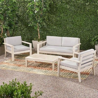 Noble-House-Santa-Ana-Brushed-Light-Grey-Washed-4-pc-Wood-Patio-Conversation-Seating-Set-with-Light-Grey-Cushions