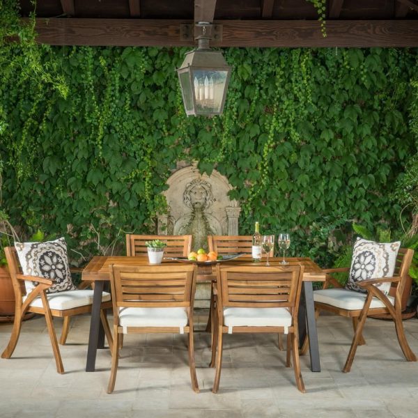 Noble-House-Scarlet-7-pc-Acacia-Wood-Rectangular-Outdoor-Dining-Set-w-Cream-Cushions