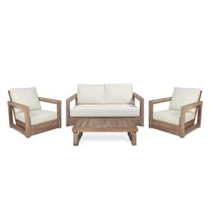 Noble-House-Westchester-Brown-4-Piece-Wood-Patio-Conversation-Set-with-Beige-Cushions