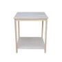 International Concepts 26-in. Unfinished Solid Wood Wide Printer Table - Image 1