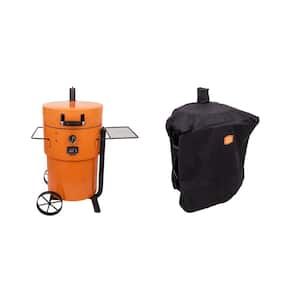 OKLAHOMA-JOE-S-Bronco-Drum-Charcoal-Grill-and-Smoker-in-Orange-with-Cover-pack-284-sq-in-Cooking-Surface
