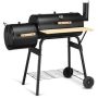 Costway Outdoor BBQ Grill Charcoal Barbecue Pit Patio Backyard Meat Cooker Smoker in Black - Image 1