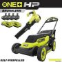 RYOBI ONE+ 18V HP Brushless Whisper Series 20" Self-Propelled Battery Dual Blade Walk Behind Mower/Blower/Batteries/Chargers - Image 1