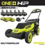 RYOBI ONE+ 18V HP Brushless Whisper Series 20" Self-Propelled Dual Blade Walk Behind Mower-(6) 4.0 Batteries and (3) Chargers - Image 1