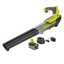 RYOBI ONE+ 100 MPH 280 CFM Variable-Speed 18-Volt Lithium-Ion Cordless Jet Fan Leaf Blower 4Ah Battery and Charger Included - Image 2