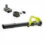 RYOBI ONE+ 90 MPH 200 CFM 18-Volt Lithium-Ion Cordless Leaf Blower/Sweeper - 2.0 Ah Battery and Charger Included - Image 1