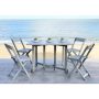 Safavieh Arvin Gray Wash 5-pc Wood Outdoor Dining Set - Image 1