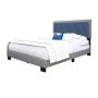 Rest Rite - Sadira Blue and Gray Linen Full Upholstered Platform Bed Frame - Image 1