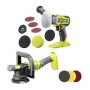 RYOBI ONE+ 18V Cordless 2-Tool Combo Kit with 5 in. Variable Speed Dual Action Polisher & 3 in. Variable Speed Detail Polisher - Image 1