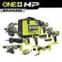 RYOBI ONE+ HP 18V Brushless Cordless 8-Tool Combo Kit with 4.0 Ah and 2.0 Ah HIGH PERFORMANCE Batteries, Charger, and Bag - Image 1