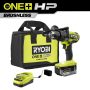 RYOBI ONE+ HP 18V Brushless Cordless 1/2-inch Hammer Drill Kit w/ (1) 4.0 Ah HIGH PERFORMANCE Battery, Charger, and Tool Bag - Image 1