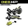RYOBI ONE+ HP 18V Brushless Cordless 10 in. Sliding Compound Miter Saw Kit with 4.0 Ah HIGH PERFORMANCE Battery and Charger - Image 1