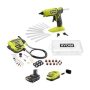 RYOBI ONE+ 18V Cordless 2- Tool Combo Kit with Rotary Tool Station, Dual Temperature Glue Gun, 2.0 Ah Battery and Charger - Image 1