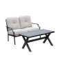 Patio Festival 2-pc Metal Patio Deep Seating Set with Beige Cushions - PF19003-W - Image 1