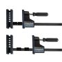 POWERTEC 40-in Woodworking Parallel Clamps Jaw Bar Clamp Spreader Tool 3-3/4-in Throat Depth (2-Pack) - Image 1