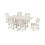 POLYWOOD Grant Park Sand 7-pc Plastic Side Chair Outdoor Dining Set - Image 1