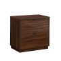Palo Alto Spiced Mahogany Decorative Lateral File Cabinet with Melamine Top and Locking Drawers (Comes Assembled) - Image 1