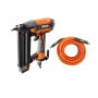 RIDGID 18 Gauge 2-1/8 inch Brad Nailer w/CLEAN DRIVE Technology, Tool Bag and Sample Nails w/1/4 inch 50 ft. Lay Flat Air Hose - Image 1