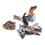 RIDGID 18V Brushless Cordless 2-Tool Combo Kit w/ 7-1/4 in. Dual Bevel Sliding Miter Saw and Belt Sander (Tools Only) - Image 1