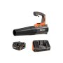 RIDGID 18V Cordless 105 MPH Jobsite Handheld Blower Kit w/ 4.0 Ah MAX Output Battery and Charger - Image 1