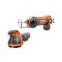 RIDGID 18V Cordless 2-Tool Combo Kit w/ 5 in. Random Orbit Sander and Drywall Cut-Out Tool (Tools Only) - Image 1