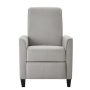 StyleWell - Maycotte Stone Gray Upholstered Pushback Recliner - Image 1