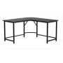 19.7 in. Black L-Shaped Modern Computer Office Desk with Keyboard Tray, Easy Assembly - Image 1