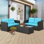 MIRAFIT 4-Piece Outdoor Patio Rattan Wicker Sofa Furniture Set - Image 1