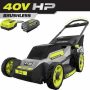 RYOBI 40V HP Brushless 20 in. Cordless Battery Walk Behind Push Mower w/ 6.0 Ah Battery and Charger - Image 1
