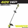 RYOBI 40V HP Brushless Whisper Series 17 in. Cordless Battery Carbon Fiber Shaft String Trimmer (Tool-Only) - Image 1
