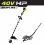 RYOBI 40V HP Brushless 15 in. Cordless Carbon Fiber Shaft Attachment Capable String Trimmer and Edger Attachment (Tool Only) - Image 1