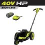 RYOBI 40V HP Brushless 9 in. Cordless Edger with 4.0 Ah Battery and Charger - Image 1