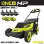 RYOBI ONE+ 18V HP Brushless Whisper Series 20" Self-Propelled Dual Blade Walk Behind Mower-(4) 4.0 Batteries and (2) Chargers - Image 1