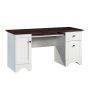 SAUDER 59.449 in. Rectangle Soft White Computer Desk with File Storage - Image 1