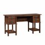 SAUDER 59 inch Rectangular Curado Cherry 4 Drawer Writing Desk w/ Built-In Storage - Image 1