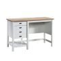 SAUDER Cottage Road 47.165-in. Soft White Engineered Wood Computer Desk with File Storage - Image 1