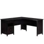 SAUDER County Line 61.26-in. L-Shape Estate Black Computer Desk with File Storage - Image 1