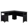 SAUDER Dawson Trail 59.055 in. Raven Oak L-Shaped Computer Desk with File Storage - Image 1