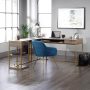 SAUDER - International Lux Diamond Ash L-Shaped Desk - Image 1