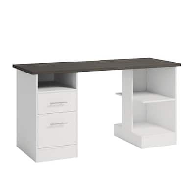 SAUDER-Select-59-055-in-White-2-Drawer-Gaming-Desk-with-File-Storage