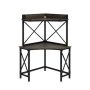 SAUDER Steel River 47-in. Carbon Oak Computer Desk with Corner Design - Image 1