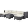 7-Piece Wicker Rattan Outdoor Patio Sectional Sofa Set with Beige Cushions SBY-WY000272AAA - Image 1