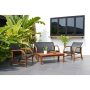 Amazonia Manhattan Eucalyptus 4 pc Patio Deep Seating Set - Image 1