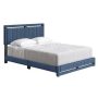 Rest Rite - Shayne Blue Linen Queen Upholstered Platform Bed Frame - Image 1