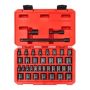TEKTON 3/8 in. Drive 6-Point Impact Socket Set, 37-pc (1/4 in. - 1 in., 6 mm - 24 mm) - Image 1