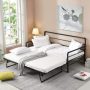 Harper & Bright Designs Black Metel Twin Size Daybed with Adjustable Pop Up Trundle - Image 1