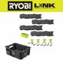 RYOBI LINK Tool Crate w/ LINK 7-Piece Wall Storage Kit and LINK Wall Rails (2-Pack) - Image 1