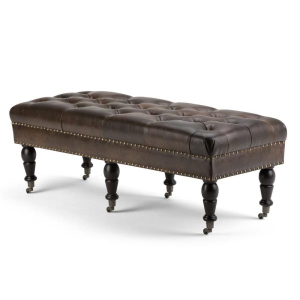 Simpli-Home-Henley-50-inch-Traditional-Ottoman-Bench-in-Distressed-Brown-Bonded-Leather