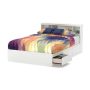 South Shore Reevo Full Mattress Bed With Bookcase Headboard 54-in. - Image 1